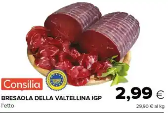 Oasi BRESAOLA DELLA VALTELLINA IGP l'etto offerta