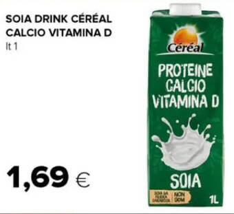 Oasi SOIA DRINK CÉRÉAL CALCIO VITAMINA D It 1 offerta