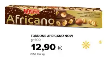 Oasi TORRONE AFRICANO NOVI gr 600 offerta