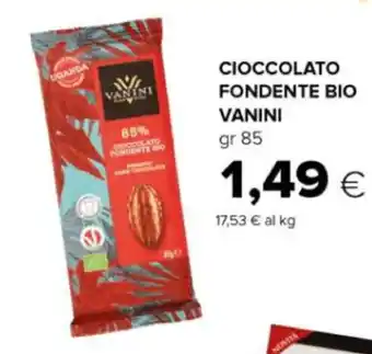 Oasi CIOCCOLATO FONDENTE BIO VANINI gr 85 offerta