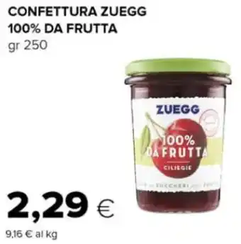 Oasi CONFETTURA ZUEGG 100% DA FRUTTA gr 250 offerta