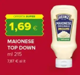 Oasi MAIONESE TOP DOWN ml 215 offerta