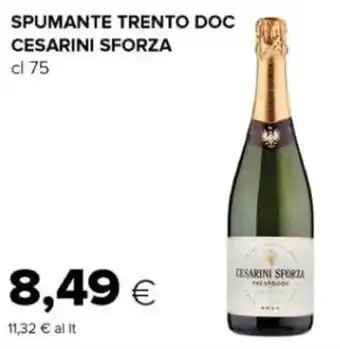 Oasi SPUMANTE TRENTO DOC CESARINI SFORZA cl 75 offerta