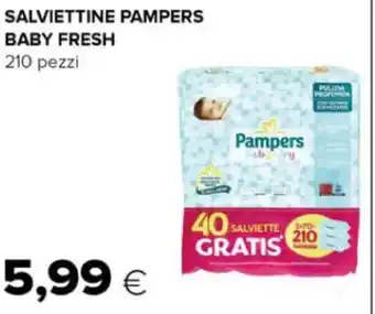 Oasi SALVIETTINE PAMPERS BABY FRESH 210 pezzi offerta