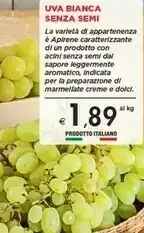Bennet Uva Bianca offerta