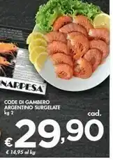 Bennet Code Di Gambero Argentino offerta