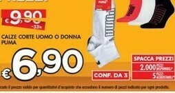 Puma Calze Corte Uomo