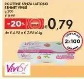 Bennet Vivisi Bennet Ricottine Senza Lattosio offerta
