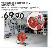Bennet Bravo & Facile Ventilatore A Batteria 18 V offerta