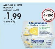 Bennet Humana Merenda Al Latte offerta