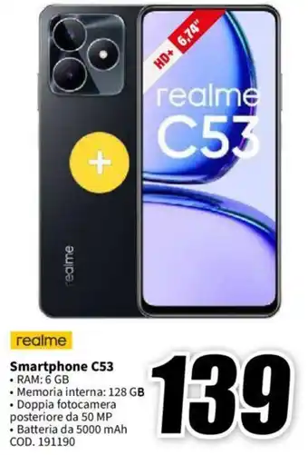 MediaWorld realme Smartphone C53 offerta