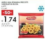 Bennet Noriberica Frozen Food - Anelli Di Totano Alla Romana Precotti Surgelati 400 G(ml) offerta