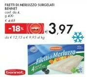 Bennet Bennet Filetti Di Merluzzo Surgelati offerta