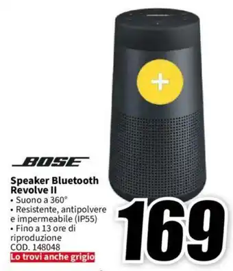 MediaWorld BOSE Speaker Bluetooth Revolve II offerta