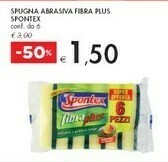 Bennet Spontex Spugna Abrasiva Fibra Plus offerta