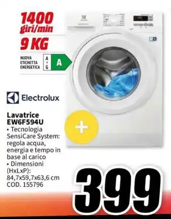 Electrolux Lavatrice EW6F594U