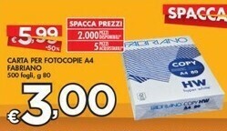 Bennet Fabriano Carta Per Fotocopie A4 offerta