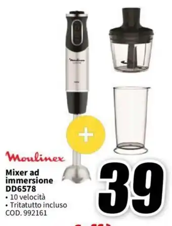 MediaWorld Moulinex Mixer ad immersione DD6578 offerta