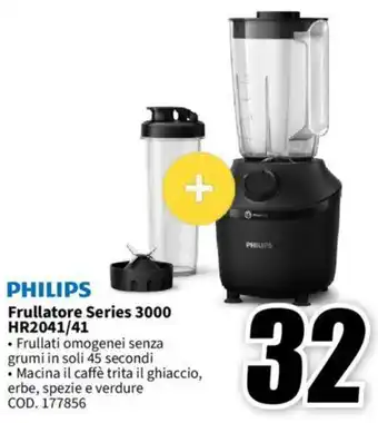 MediaWorld PHILIPS Frullatore Series 3000 HR2041/41 offerta