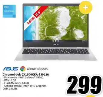 MediaWorld ASUS Chromebook CX1500CKA-EJ0226 offerta