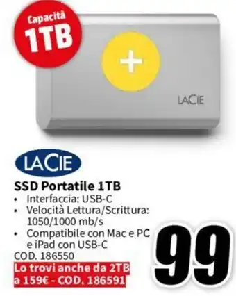 LACIE SSD Portatile 1TB
