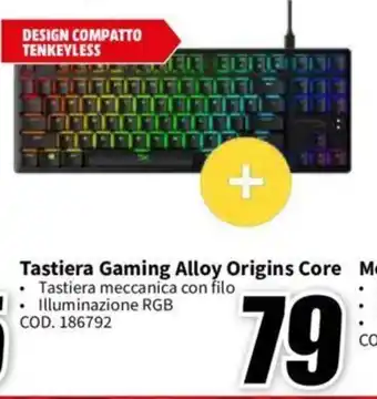 MediaWorld Tastiera Gaming Alloy Origins Core offerta