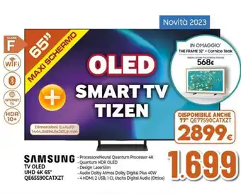 Expert SAMSUNG TV OLED UHD 4K 65" QE65S90CATXZT offerta