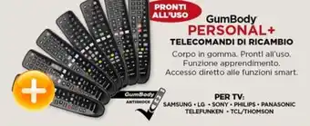 Expert Meliconi GumBody PERSONÁL+ TELECOMANDI DI RICAMBIO offerta
