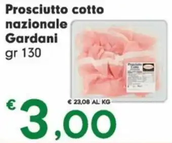 Despar Prosciutto cotto nazionale Gardani gr 130 offerta