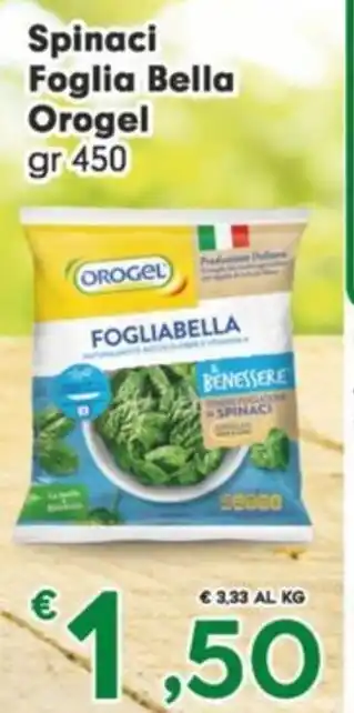 Despar Spinaci Foglia Bella Orogel gr 450 offerta