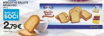Coop Monviso Biscotto Salute offerta