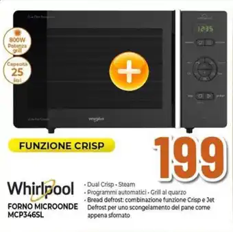 Expert Whirlpool FORNO MICROONDE MCP346SL offerta