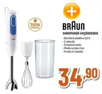 Expert BRAUN MINIPIMER MQ3005WH offerta