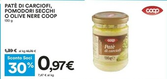 Coop Coop - Patè Di Carciofi 130 G(ml) offerta