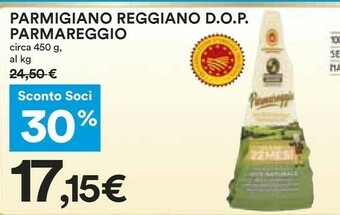 Coop Parmareggio Parmigiano Reggiano offerta
