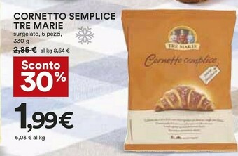 Coop Tre Marie Cornetto Semplice offerta