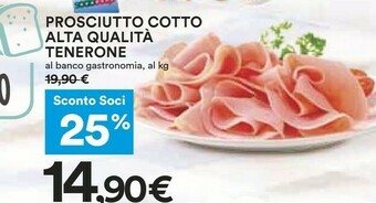 Coop Tenerone Prosciutto Cotto Alta Qualita offerta