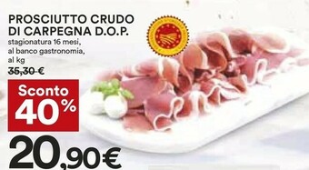 Coop Prosciutto Crudo Di Carpegna Dop offerta