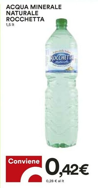 Coop Rocchetta Acqua Minerale Naturale 1500 G(ml) offerta