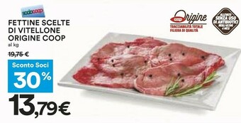 Coop Coop Fettine Scelte Di Vitellone offerta