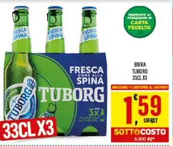 Despar BIRRA TUBORG 33CL X3 offerta