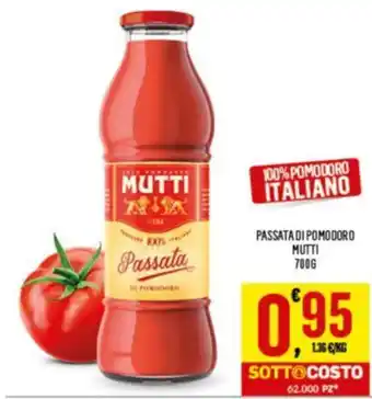 Despar PASSATA DI POMODORO MUTTI 700G offerta