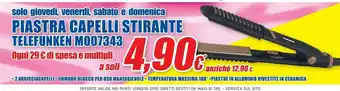 DPiù Telefunken Piastra Capelli Stirante offerta