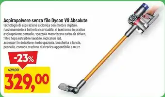 DPiù Aspirapolvere Senza Filo Dyson offerta