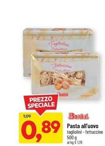 DPiù Bontal Grattini Pasta All'Uovo 500 G(ml) offerta