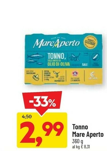 DPiù Mare aperto Mareaperto Tonno All'oliodi Oliva offerta