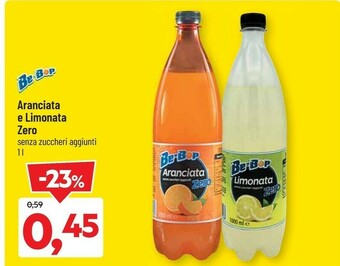 DPiù Bebop Aranciata E Limonata Zero S offerta