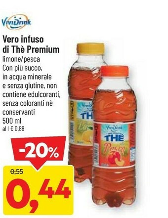 DPiù Vividrink Vero Infuso Di Thè Premium Limone offerta