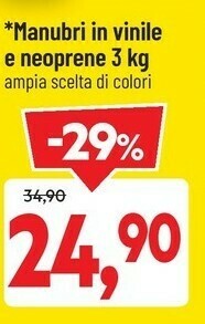 DPiù Manubri In Vinile E Neoprene offerta