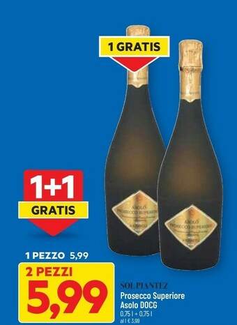 DPiù Sol Piantez Prosecco Superiore Asolo Docg offerta